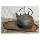 Cast iron S.W. Ransom & Co. Albany NY Tea kettle