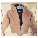 Brown hooded Carhartt jacket. CHILD