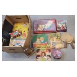 Large box of very old toys - worn