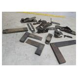Block plane parts, squares, slide rule