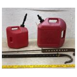 2  Hooks And 2 Gas Cans