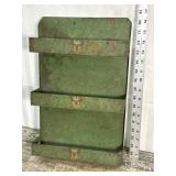 Small tin industrial shelf