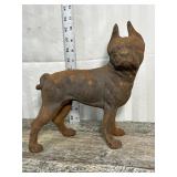 Cast Iron dog - Boston Terrier *needs to screws