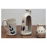 3pcs Williamsburg pottery