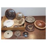 Crock and butter churn lids