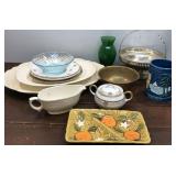 Platters, plates, gravy boat, bowls , vase etc