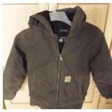 Green hooded Carhartt jacket. CHILD