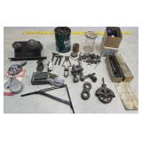 Hardware, locks, clock parts, etc