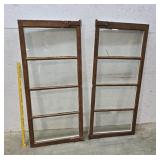 2 double pain hinged Windows 23"52"
