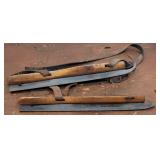 Pr 1800s wooden ice skates