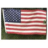 American Flag embroidered stars, on a pole *very