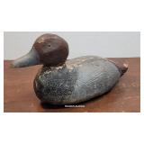 Beautiful hand carved glass side decoy duck