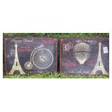 Paris wall art, approximately 40"x30" canvas