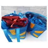 Two bags full of reusable shopping bags