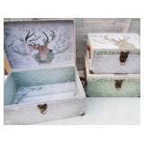 Stacking "Peace on Earth" nesting boxes