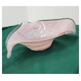 Handmade triangle glass bowl