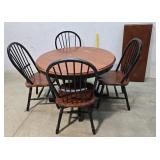 Table and 4 chairs, chairs need tightening