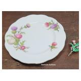 Dundee Thistle Queen Anne plate & thistle brooch