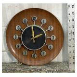 MCM Spartus metal wall Clock *needs new wiring