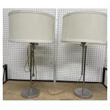 Pair slide adjustable lamps