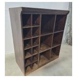 Pigeon hole cabinet 44"23"50"