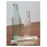 3 NY bottles - Canajoaharie, lopsided Johnstown,
