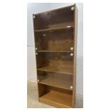 4 Door Showcase With Glass Doors 30x73
