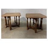 Pair of Ethan Allen Pair maple gateleg end t