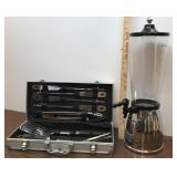 Bobby Flay BBQ Set & Drink Dispenser- bbq tools