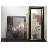 Wall Art, 2pc, canvas & framed