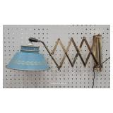 MCM tin Toleware Wall sconce - Accordion Scissor