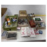 Miscellaneous hardware nails tacks etc