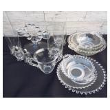 Candlewick lot of bowls, salt. & pepper, cups,