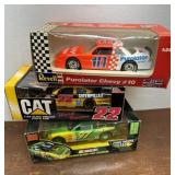 3 Die Cast cars - Revel, CAT, John Deere