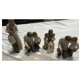 4 Willow Tree Demdaco figures