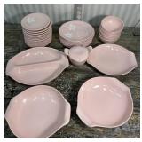 Russel Bright pink Melmine set