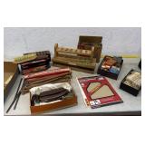 2 boxes Tools ,sandpaper, nice lot of everything