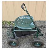 Rolling garden seat