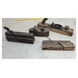 Block planes, moulding planes
