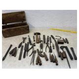 Shoe cobbler kit with early tools