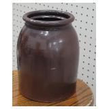 Tall brown crock