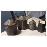 Kerosene and water cans from Railroad estate