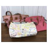 Purses designer label-pink & multicolored *not