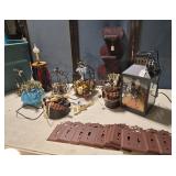 Candle light holders, light switch covers CLEAN!!