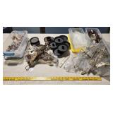 4 Tubs Candle Holders, Bulb Adapters, Decorations