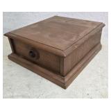 Walnut dresser hat box