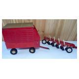 Large Wagon and International 4-Bottom Plow. ERTL