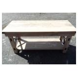 Nice coffee table. Faux barnwood. 40" x 15.5" x