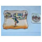 Royal Doulton Mr Pickwick porcelain trinket tray