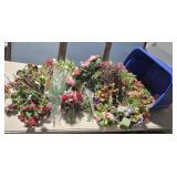 Tub Silk flowers CLEAN!!